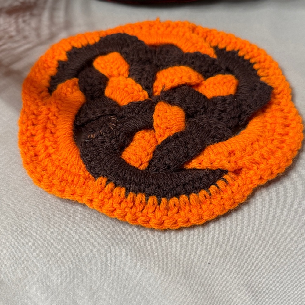 Vintage Halloween Pumpkin Decor Pillow Basket Scarecrow 2 Pumpkin Scoops Hotpad - Picture 16 of 16